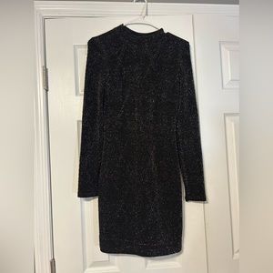 Black glittery homecoming dress